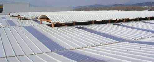 Proyecto con Cubierta 3 Grecas industrial